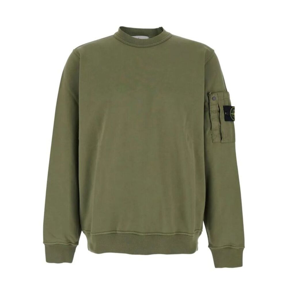 Regular Fit Crewneck Midweight Sweatshirt With Pocket Women